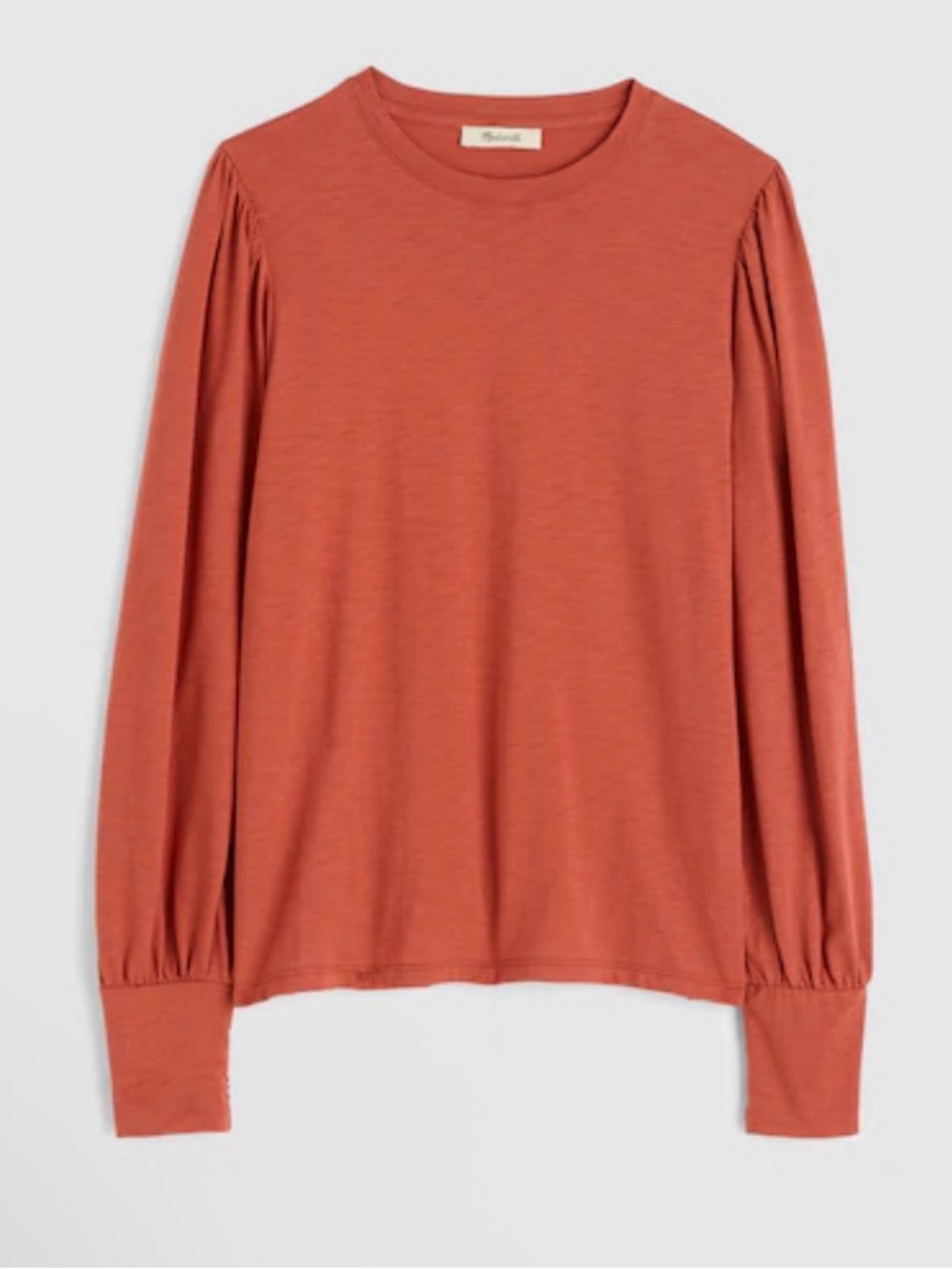 Madewell Puff Sleeve Long Sleeve Top